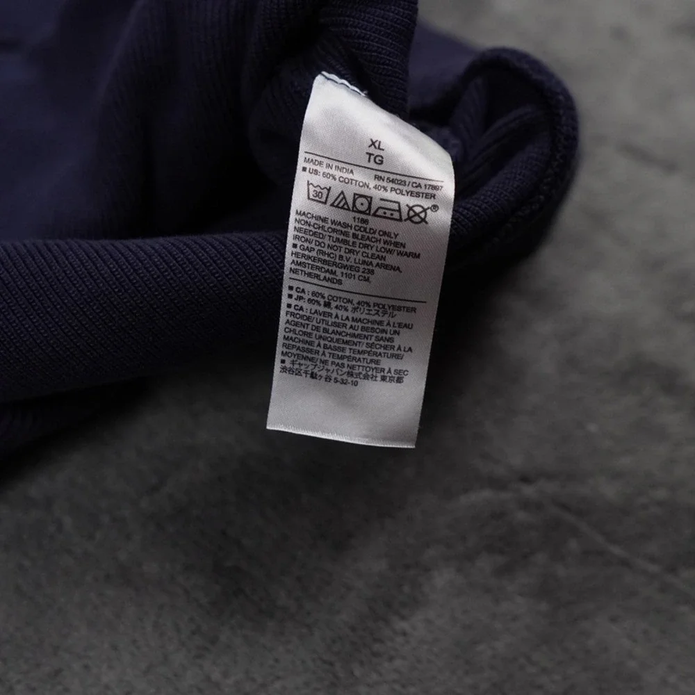 Banana Republic Sweater Jacket Mens XL Navy Blue Ribbed Full Zip Utility Pockets